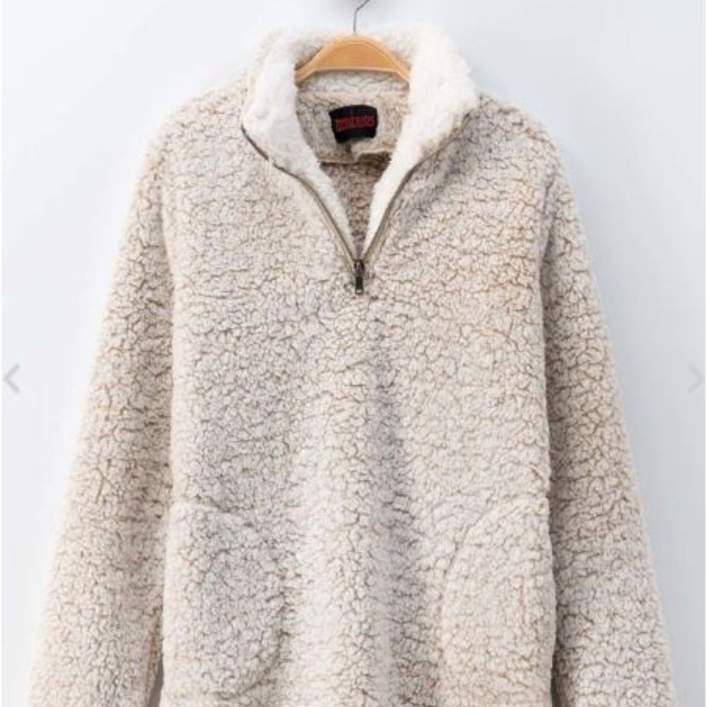 Soft Fluffy Teddy Bear Jacket/Coat Tan